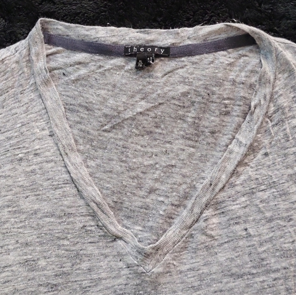Theory V neck Linen Mens XL